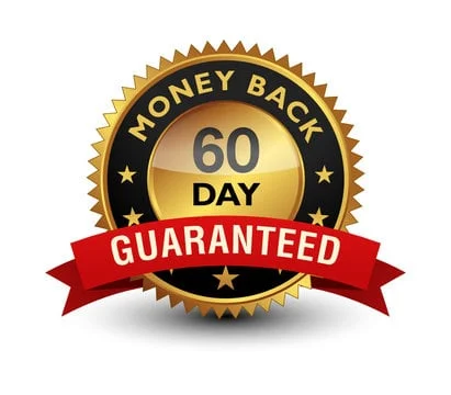 60-day money-back guarantee badge